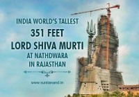 India world tallest 351 feet Lord Shiva Murti in Rajasthan